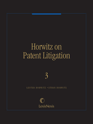 cover image of Horwitz on Patent Litigation